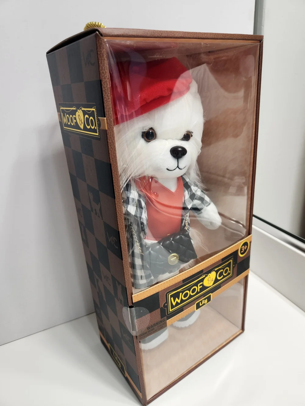 Woof & Co 15-inch Fashion Doll – Lily The Poseable Plush Shih Tzu with Removable